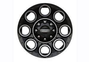 Ford F-250 Super Duty Wheel Kit - Ford Racing - 20 in. X 8 in. Premium Aluminum - Black with Machined Face - `05-`22